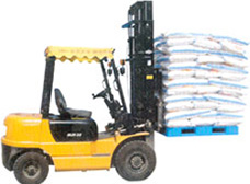 托盤與機(jī)械叉車的配合使用場(chǎng)景